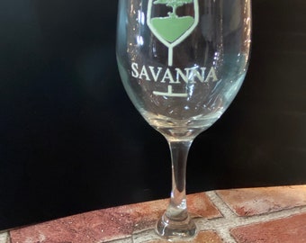 Custom Logo Stemmed Wine Glass