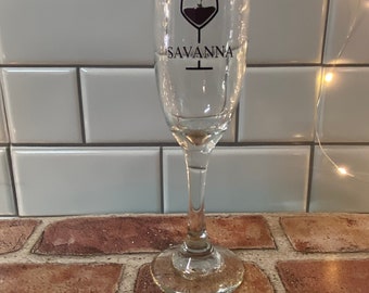 Custom Logo Champagne Flute