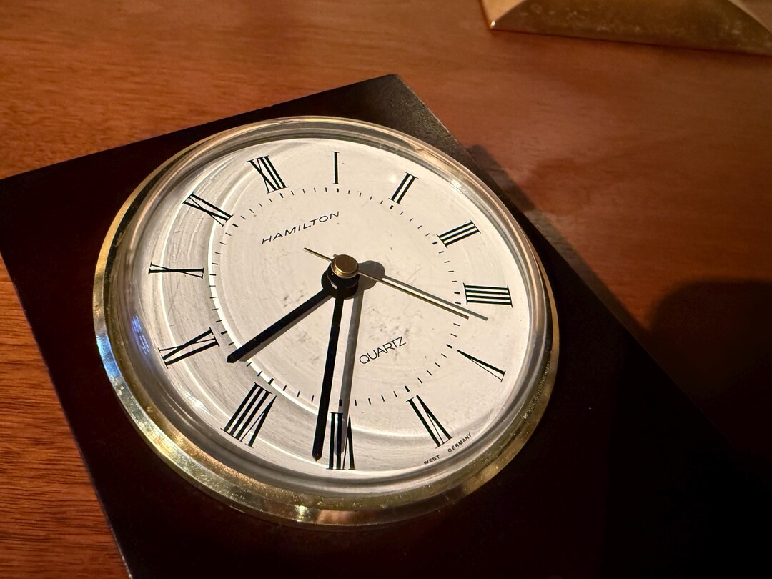 Hamilton Desktop Award Quartz Clock - Etsy