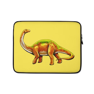 Brontosaur Laptop Sleeve, Brontosaur Laptop Bag, Dinosaur Laptop Sleeve, Dinosaur Laptop Bag