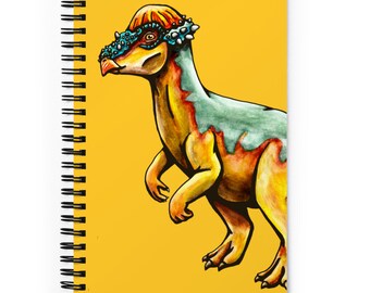 Pachycephalosaurus Spiral Notebook - Dinosaur Notebook, Blank Dinosaur Notebook, Dinosaur Journal