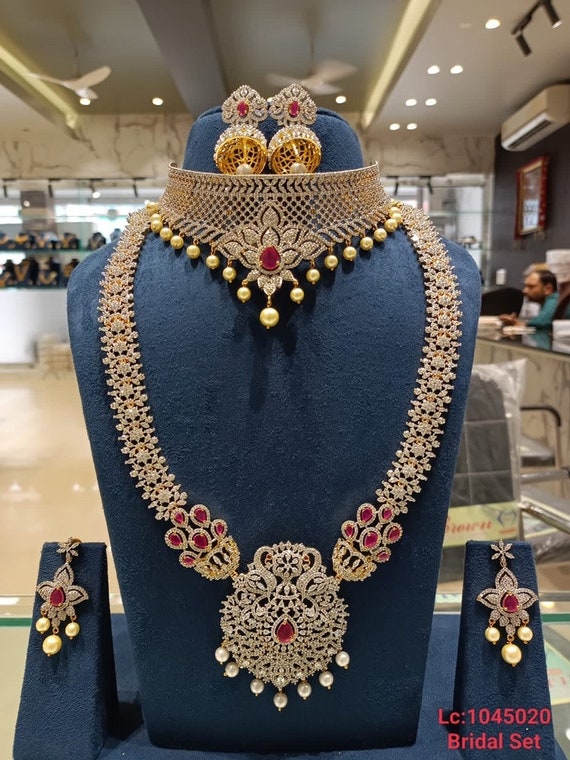 Ruby stone on sale bridal sets