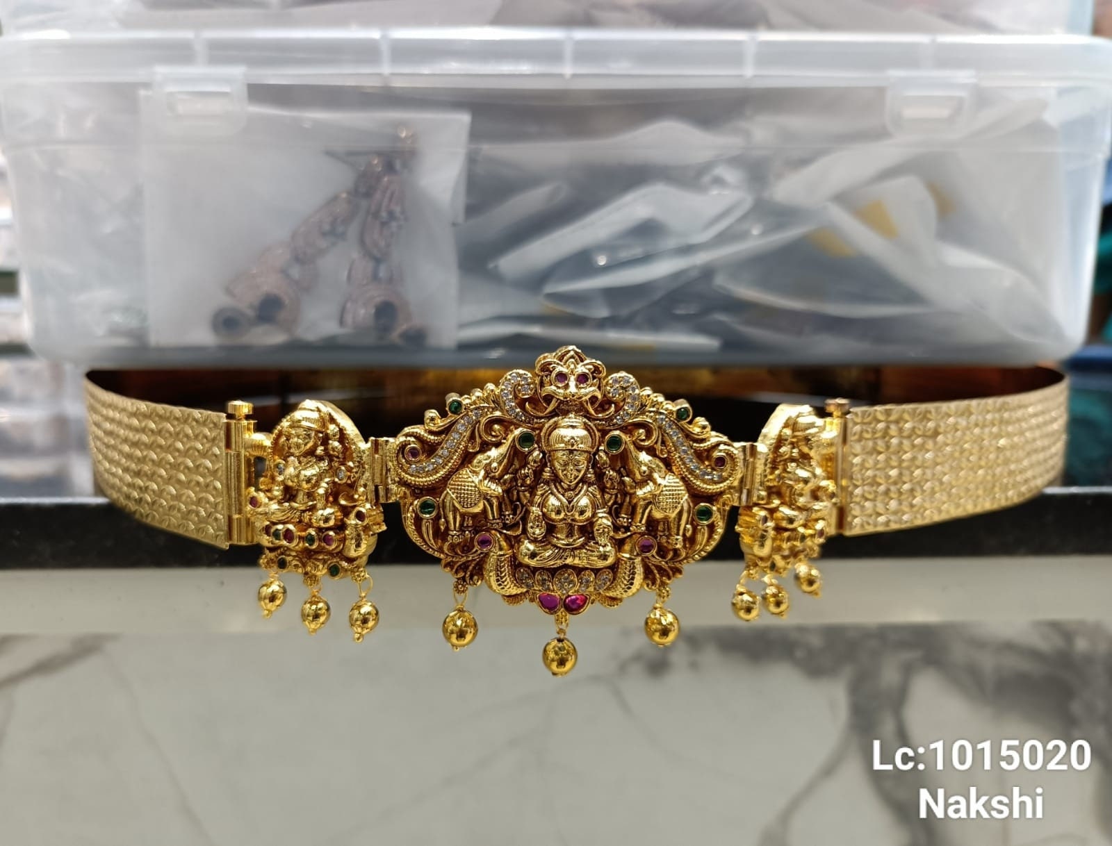 Beautiful Gold Goddess Nakshi Adult Vaddanam or Hip Belt. - Etsy
