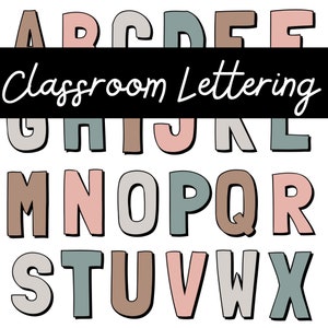 TooCute Crooked Classic Bulletin Board Letters, 4 Inches, 217