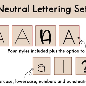 Neutral Bulletin Board Lettering | Neutral Classroom | Classroom Decor | Bulletin Board Kit | Classroom Display