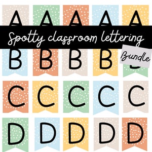 Pinnwand Schriftzug Set *BUNDLE* | Klassenzimmer Schriftzug | Klassenzimmer Display | Klassenzimmer Dekor | Spotty Klassenzimmer Dekor | Grundkenntnisse