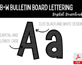 Bulletin Board Lettering Set | Boho Classroom Decor | Classroom Decor | Lettering Set | Classroom Display