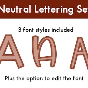 Bulletin Board Lettering Set | Neutral Classroom | Classroom Decor | Classroom Display | Bulletin Board Kit | Classroom Header