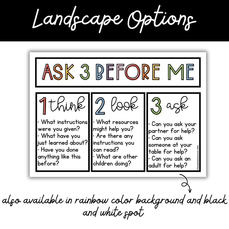 3 Before Me Posters | Classroom Posters | Classroom Decor | Classroom ...