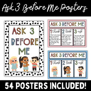 3 Before Me Posters | Classroom Posters | Classroom Decor | Classroom Display |  Rainbow Classroom | Classroom Management | Behaviour