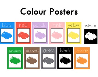 Classroom Colour Posters | Color Posters | Classroom Posters | Kindergarten Classroom | Classroom Decor | Bulletin Board
