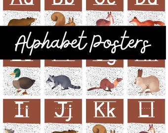 Classroom Alphabet Poster | Alphabet Posters Classroom | Classroom Decor | Classroom Poster | Classroom Display | Bulletin Board