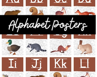 Classroom Alphabet Poster | Alphabet Posters Classroom | Classroom Decor | Classroom Poster | Classroom Display | Bulletin Board