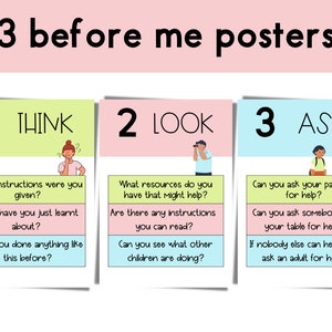 3 Before Me Posters | Classroom Posters | Classroom Decor | Classroom Display | Pastel Classroom | Rainbow Classroom