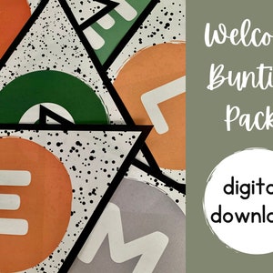 CLASSROOM WELCOME BUNTING | Classroom Decor | Woodland Theme | Bulletin Board