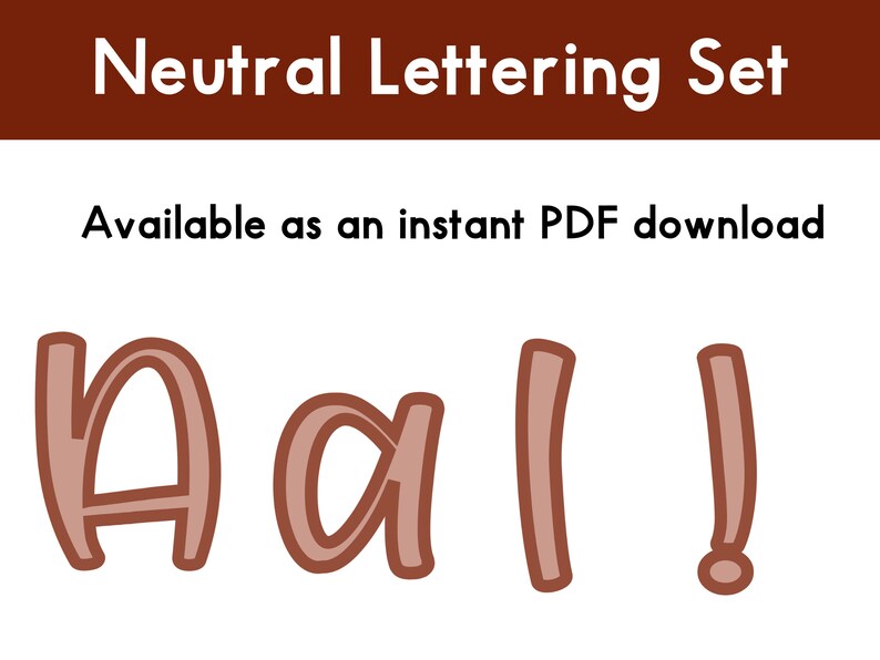 Bulletin Board Lettering Set Neutral Classroom Classroom Decor ...