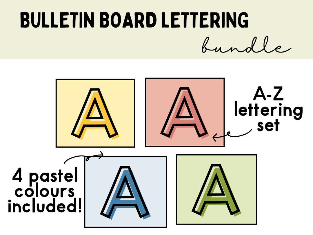 Bulletin Board Lettering Set | Classroom Decor | Classroom Display ...
