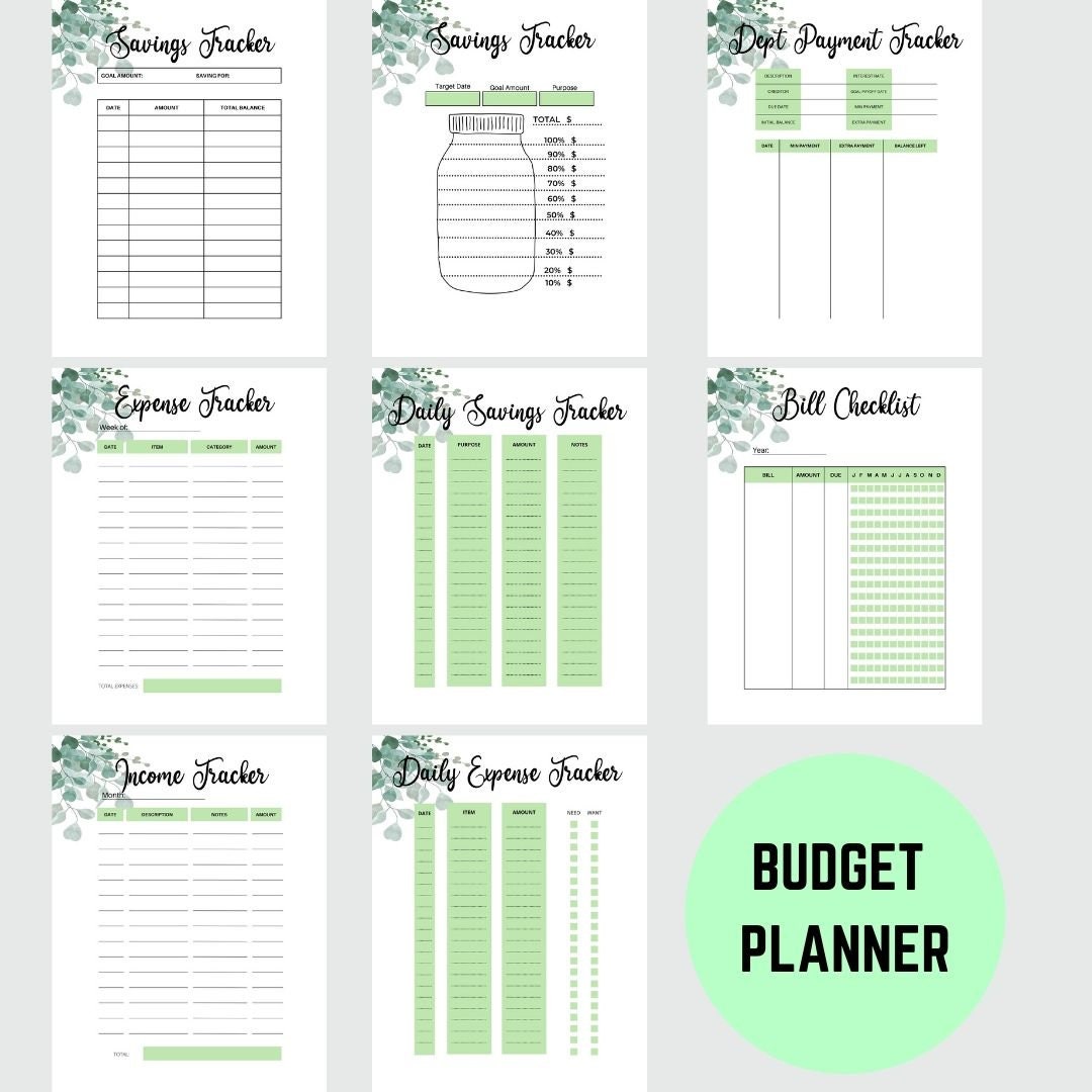 37 Page Printable Life Planner Binder Ultimate Life Bundle Etsy