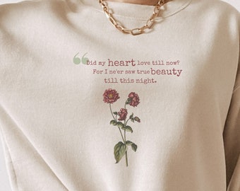 Shakespeare Quote Sweatshirt Shakespeare Reading Sweatshirt Bookish Sweatshirt Book Sweatshirt Shakespeare Gifts Poetry Gift