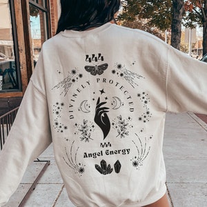 444 Numeri di angelo Felpa Numero di angelo Felpa spirituale Camicia mistica Camicia celeste Camicia di manifestazione Camicia di mentalità di crescita