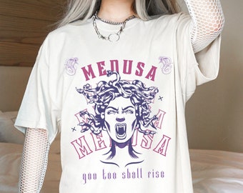 Medusa Shirt Gothic Shirt Greek Mythology Medusa Grunge Fairycore Greek Goddess Greek Apparel Mythology Shirt Snake Shirt Whimsigoth Shirt