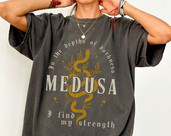 Medusa Shirt Greek Mythology Medusa Goth Clothes Greek Goddess Greek Mythology Shirt Dark Academia Clothing Snake Shirt Gothic Clothes