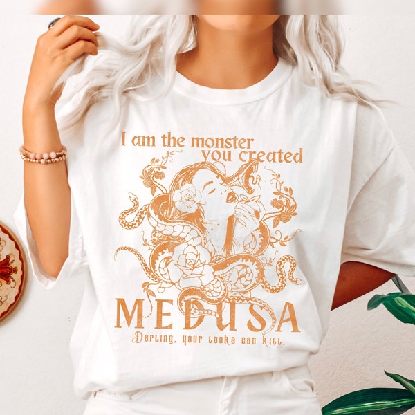 Medusa Shirt Greek Mythology Medusa Renaissance Shirt Greek Goddess Greek Apparel Mythology Shirt Dark Academia Clothing Snake Shirt