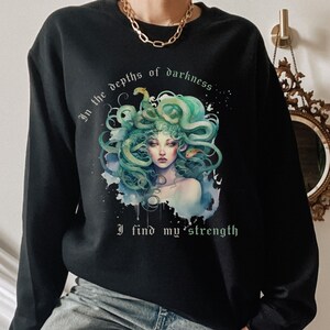Medusa Snake Sweater Greek Mythology Greek Apparel Medusa Shirt Greek Goddess Medusa Costume Snake Hoodie Medusa Hoodie Dark Academia