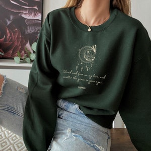 Sappho Sweatshirt Dark Academia Clothing Poet Shirt Indie Sweatshirt Sapphic Clothing Sapphic Shirt Greek Mythology Sappho Quote Subtle Bi