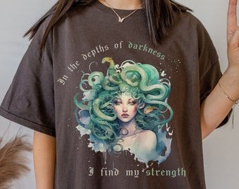Medusa Medusa Shirt Literature Shirt Gothic Clothes Goth Clothes Dark Academia Clothing Snake Shirt Fuck The Patriarchy Burn The Patriarchy