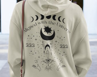 222 Engel Zahl Hoodie Engel Zahlen Hoodie Spiritueller Hoodie Engel Zahl Shirt 222 Engel Geschenk Engel Zahl Y2K Hoodie Himmlischer Hoodie