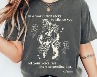 Medusa Shirt Greek Mythology Medusa Renaissance Shirt Greek Goddess Greek Apparel Mythology Shirt Dark Academia Clothing Snake Shirt