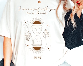 Sapphic Shirt Sapphic Art Bi Pride Lesbian Fashion Lesbian Wedding Gift Lesbian Art Fairy Grunge Cottage Core Clothes Greek Mythology