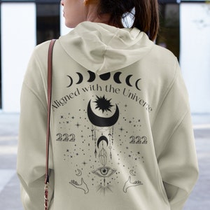 Felpa con cappuccio con numero angelico 222, Felpa con cappuccio con numeri angelici, Felpa con cappuccio spirituale, Maglietta con numero angelico 222, Regalo angelico, Felpa con cappuccio con numero angelico Y2K, Felpa con cappuccio celeste