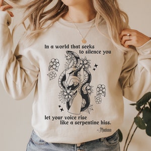 Medusa Snake Sweater Greek Mythology Greek Apparel Medusa Shirt Greek Goddess Medusa Costume Snake Hoodie Medusa Hoodie Dark Academia