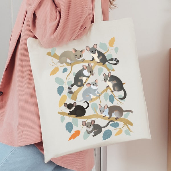 Possum Tote Bag Possum Tote Oppossum Tote Bag Cottage Core Clothes Goblincore Tote Cottagecore Clothing Raccoon Tote Bag Rat Tote Bag