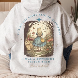 Alice in Wonderland Trippy Hoodie Literary Hooded