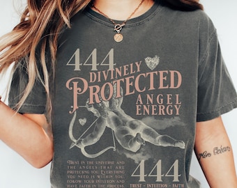 444 Angel Number Shirt Angel Numbers Shirt 444 Angel Number Angel Aesthetic Spirituality Shirt Spiritual Clothes Good Energy Shirt
