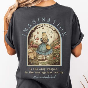 Vintage Alice Alice in Wonderland Shirt Book Shirt Bookish Things Alice in Wonderland Literary Shirt Reading Shirt Light Academia