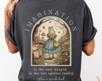 Vintage Alicia Alicia en el País de las Maravillas Camisa Libro Camisa Bookish Things Alicia en el País de las Maravillas Camisa Literaria Lectura Camisa Light Academia