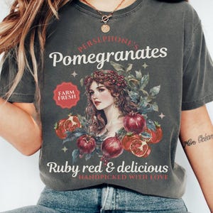 Persephone Granatapfel Shirt Persephone Kunst Altgriechisch griechischen Mythologie Kunst Shirt Bücherwurm Dinge Dark Romance Persephone Hades