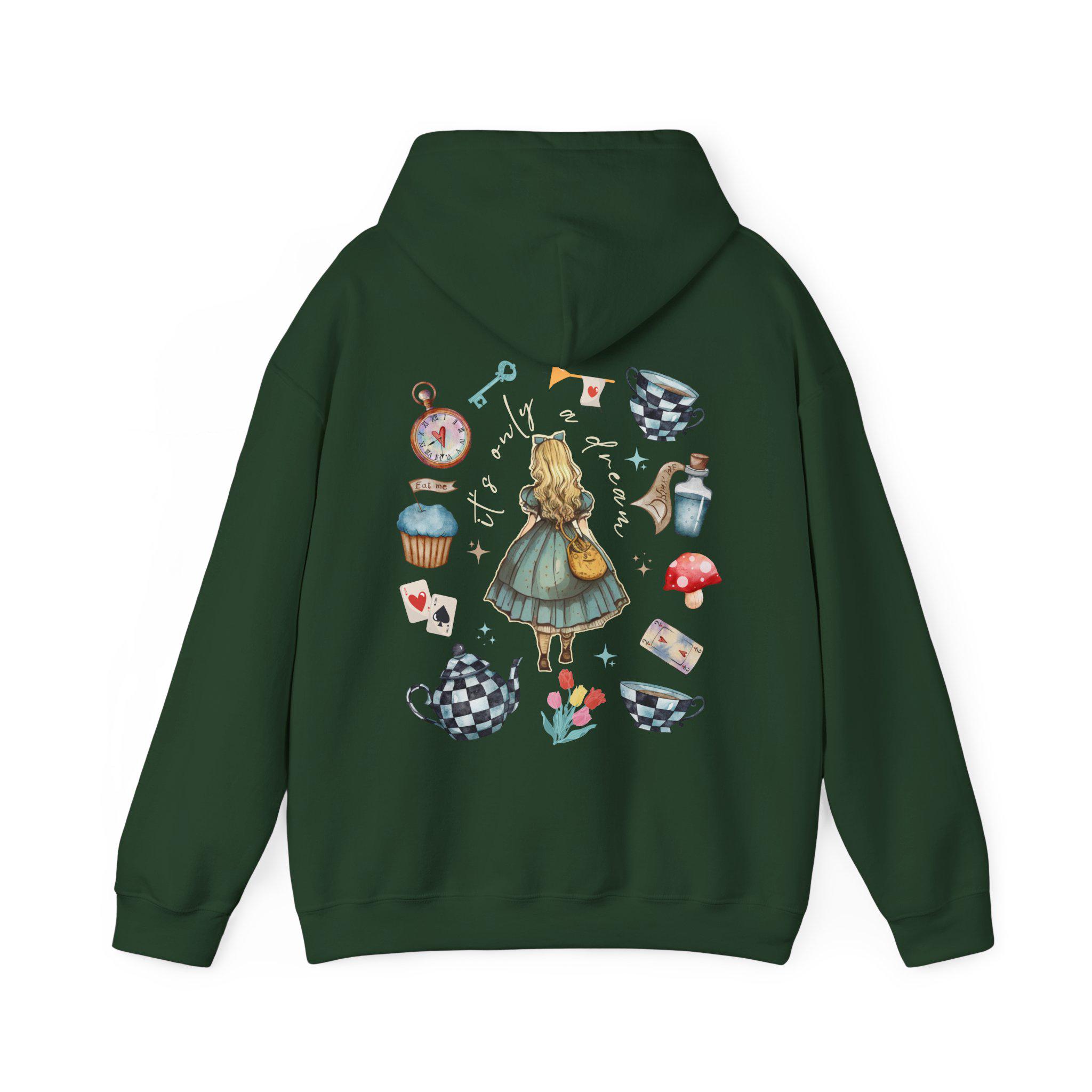 Vintage Alice Alice in Wonderland Hoodie Book Hoodie Bookish 