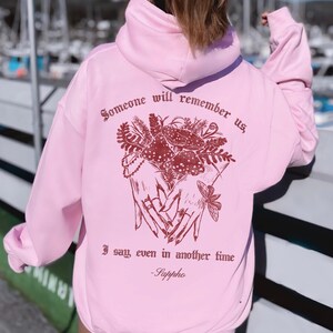 Sappho Hoodie Sapphic Sappho Shirt Sapphic Hoodie Sapphic Clothing Sapphic Shirt Sappho Quote Subtle Bi Poet Shirt Subtle Lesbian Pride