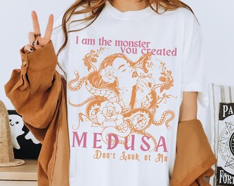 Medusa Shirt Medusa Art Greek Mythology Art Ancient Greek Dark Romance Female Rage F the Patriarchy Fuck the Patriarchy Feminist Dark Romanc
