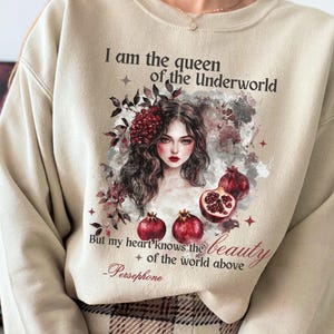 Persephone Granatapfel Sweatshirt Persephone Kunst Altgriechisch Griechisch Mythologie Kunst Bookish Things Dark Romance Persephone Hades Romantasy