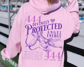 444 Angel Number Hoodie Angel Numbers Hoodie Spiritual Hoodie Angel Number Shirt 444 Angel Gift 444 Angel Celestial Hoodie Mystical Shirt