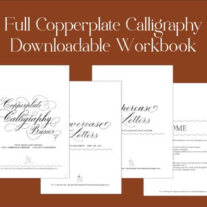 Full Copperplate Calligraphy Downloadable Workbook