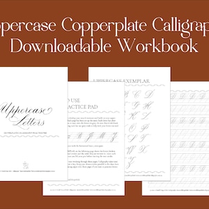 Uppercase Copperplate Calligraphy Downloadable Workbook