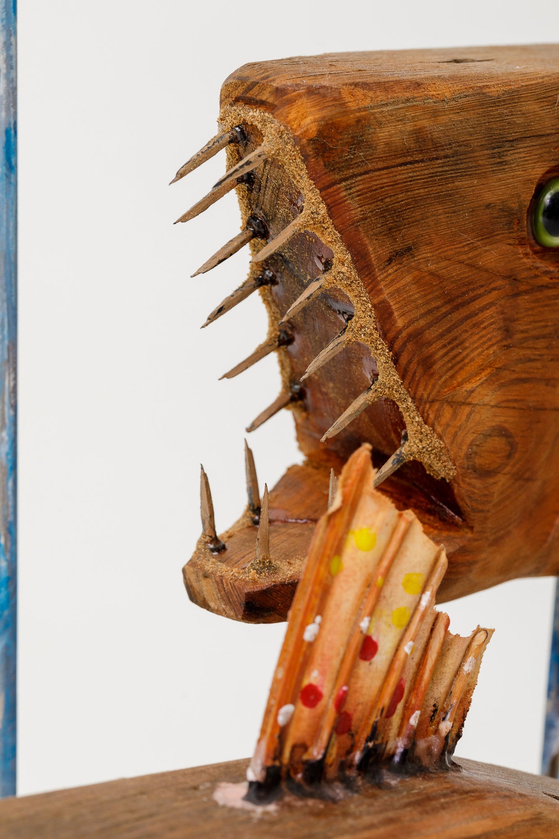 Whimsical Wood Fish Sculpture, Rustic Nautical Decor, Coastal Art ...