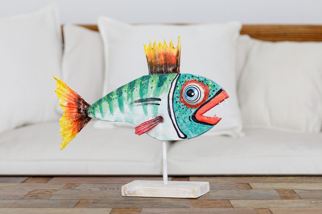 Fish Hand Painted Neckpiece